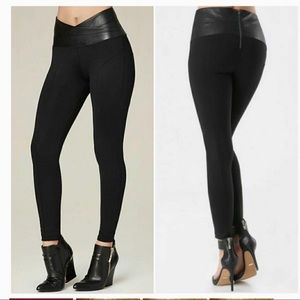 Bebe Faux Leather Leggings Large